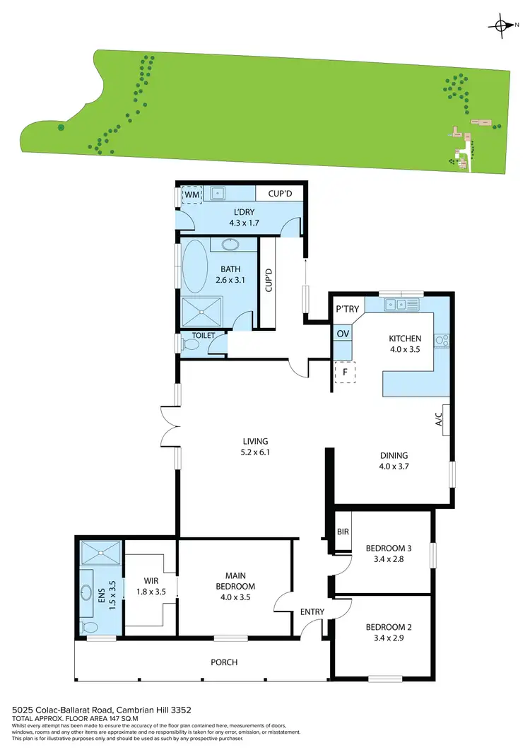 Floorplan of Homely house listing, 5025 Colac-Ballarat Road, Cambrian Hill VIC 3352
