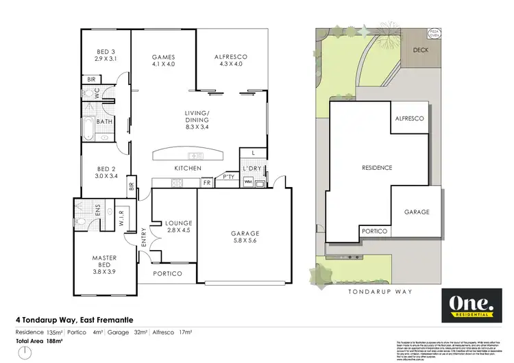 Floorplan of Homely house listing, 4 Tondarup Way, East Fremantle WA 6158