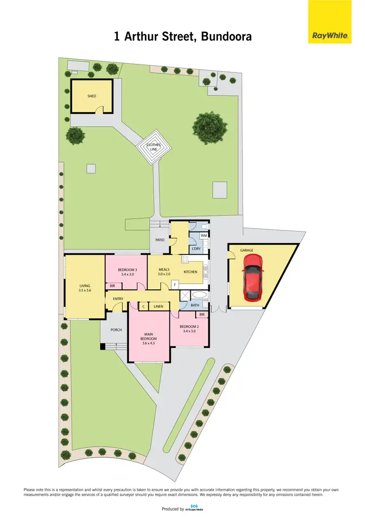 Floorplan of Homely house listing, 1 Arthur Street, Bundoora VIC 3083