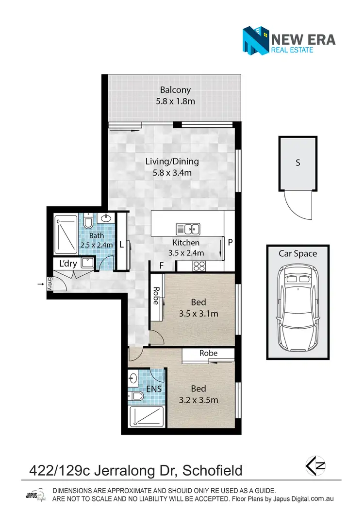 Floorplan of Homely apartment listing, 422/129C JERRALONG DRIVE, Schofields NSW 2762