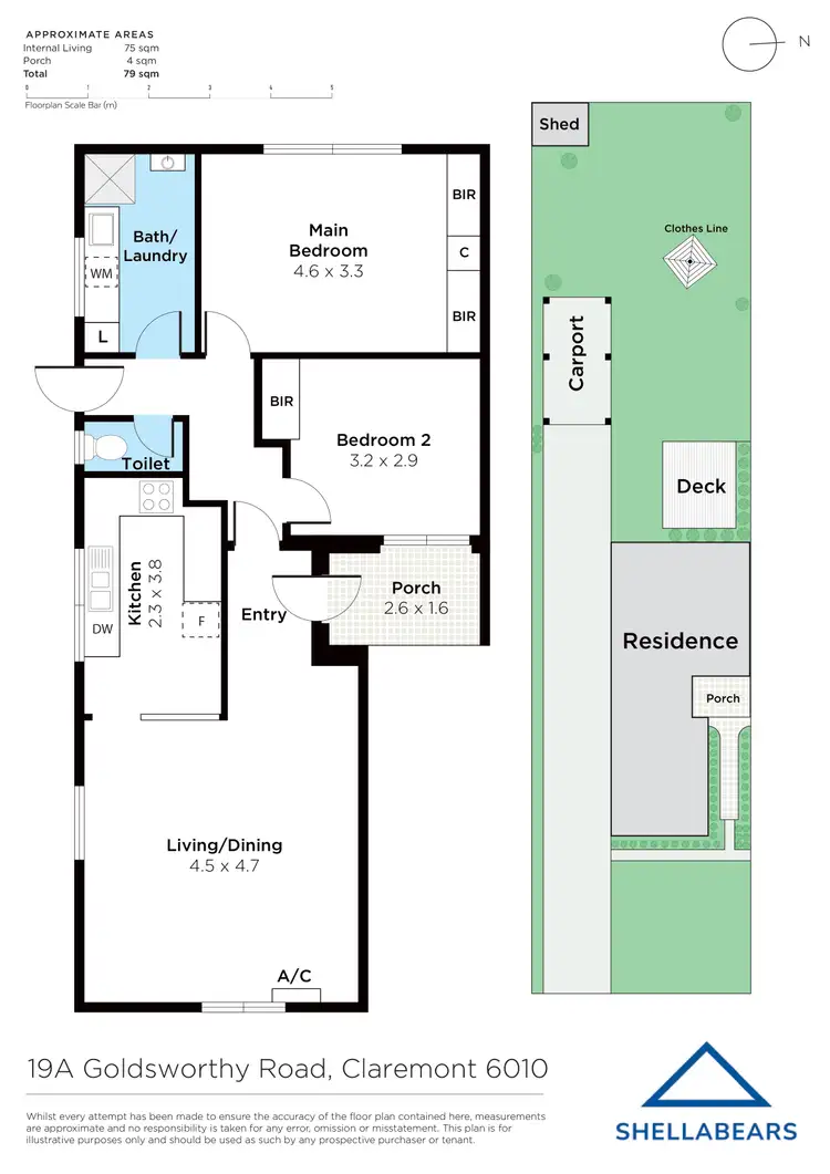 Floorplan of Homely house listing, 19A Goldsworthy Road, Claremont WA 6010
