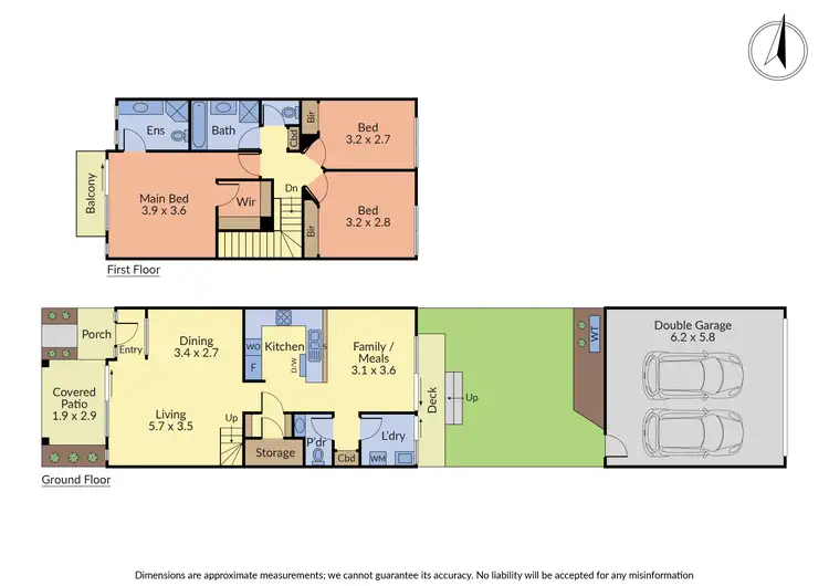 Floorplan of Homely townhouse listing, 13 Houghton Drive, Ferntree Gully VIC 3156