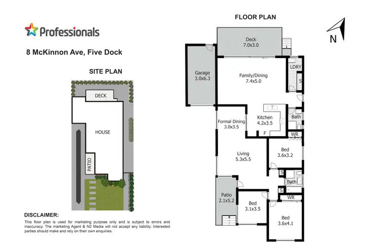 Floorplan of Homely house listing, 8 Mckinnon Avenue, Five Dock NSW 2046