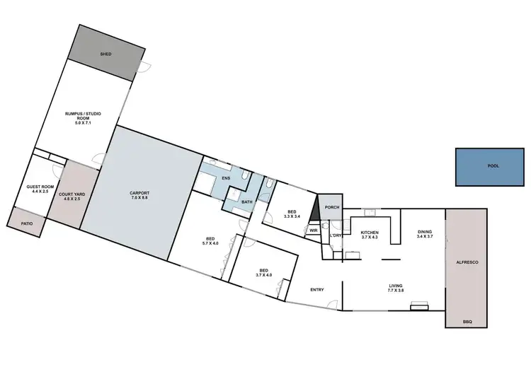 Floorplan of Homely house listing, 102 Arundel Street, Benalla VIC 3672