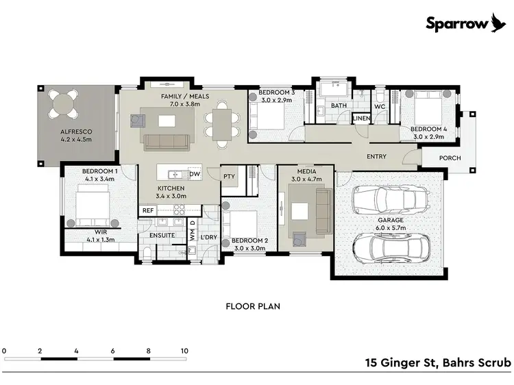 Floorplan of Homely house listing, 15 Ginger Street, Bahrs Scrub QLD 4207