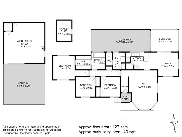 Floorplan of Homely house listing, 2 Sanctuary Road, Granton TAS 7030