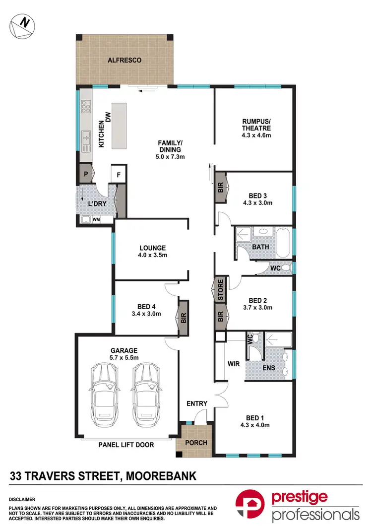 Floorplan of Homely house listing, 33 Travers Street, Moorebank NSW 2170