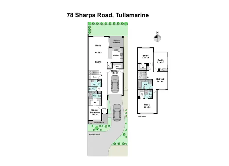 Floorplan of Homely house listing, 78 Sharps Road, Tullamarine VIC 3043
