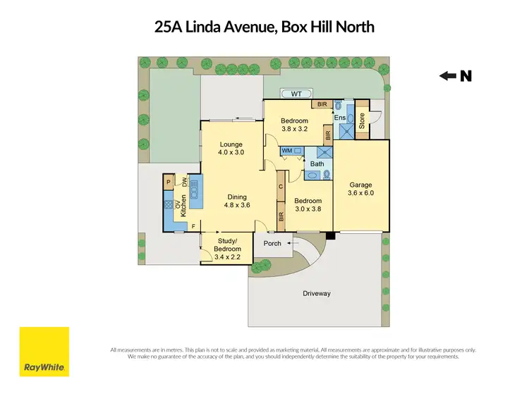 Floorplan of Homely unit listing, 25A Linda Avenue, Box Hill North VIC 3129