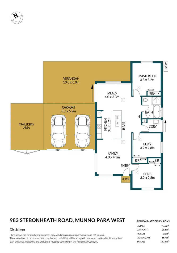 Floorplan of Homely house listing, 983 Stebonheath Road, Munno Para West SA 5115