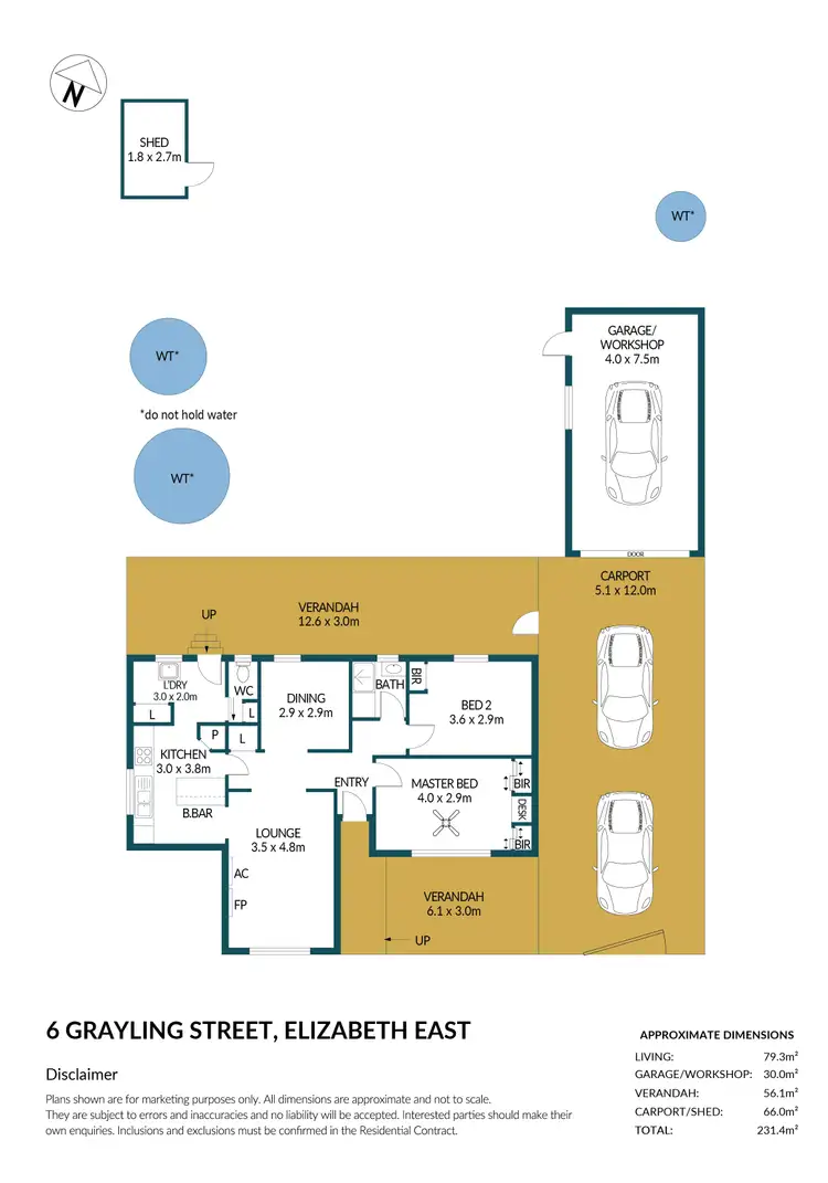 Floorplan of Homely house listing, 6 Grayling Street, Elizabeth East SA 5112