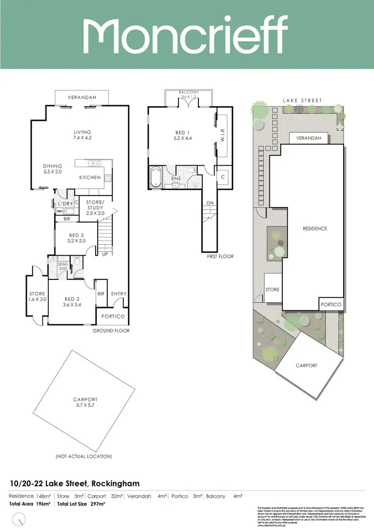 Floorplan of Homely townhouse listing, 10/20-22 Lake Street, Rockingham WA 6168