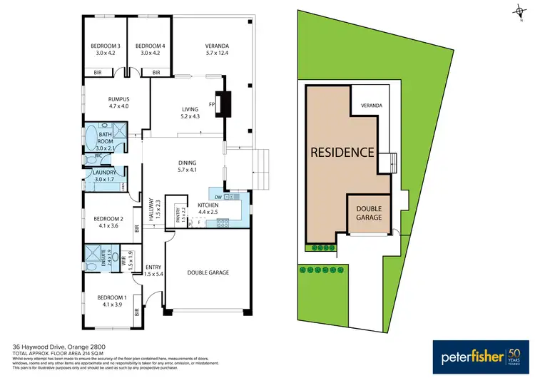 Floorplan of Homely house listing, 36 Haywood Drive, Orange NSW 2800