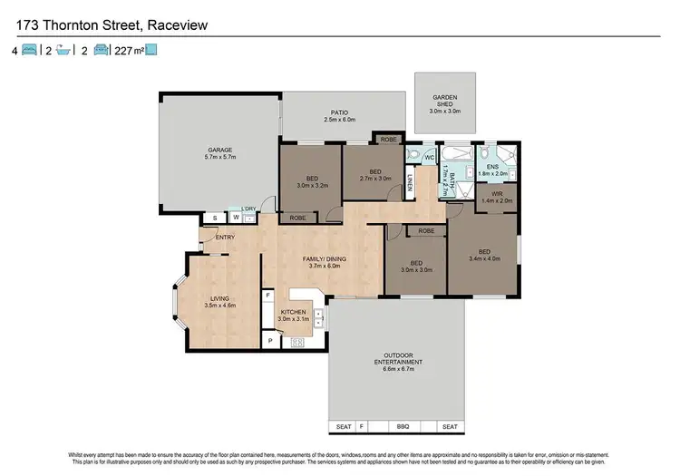 Floorplan of Homely house listing, 173 Thornton Street, Raceview QLD 4305