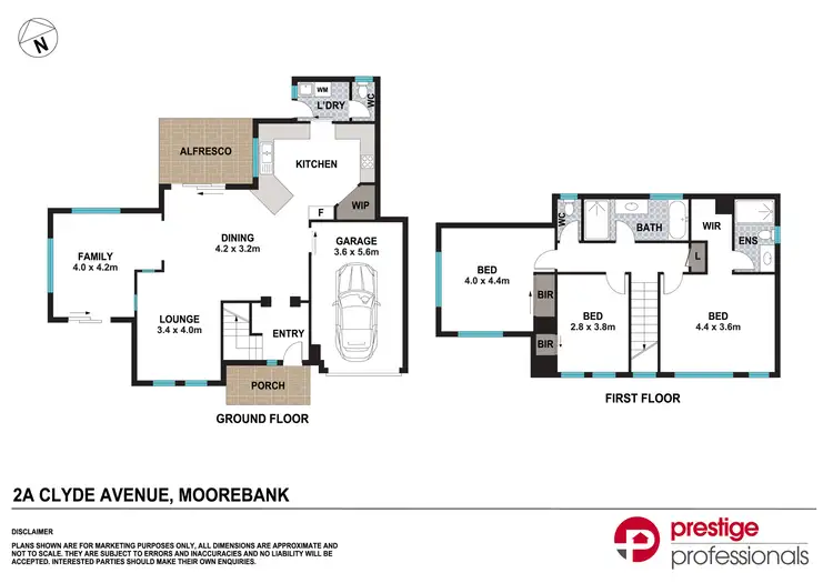 Floorplan of Homely house listing, 2A Clyde Avenue, Moorebank NSW 2170