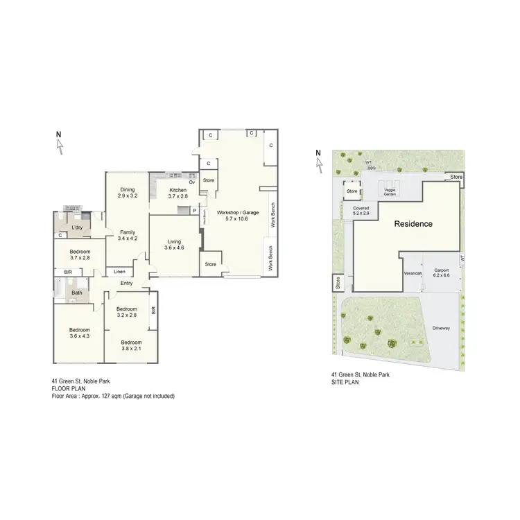 Floorplan of Homely house listing, 41 Green Street, Noble Park VIC 3174