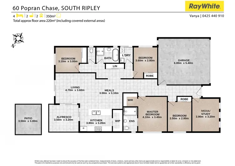 Floorplan of Homely house listing, 60 Popran Chase, South Ripley QLD 4306