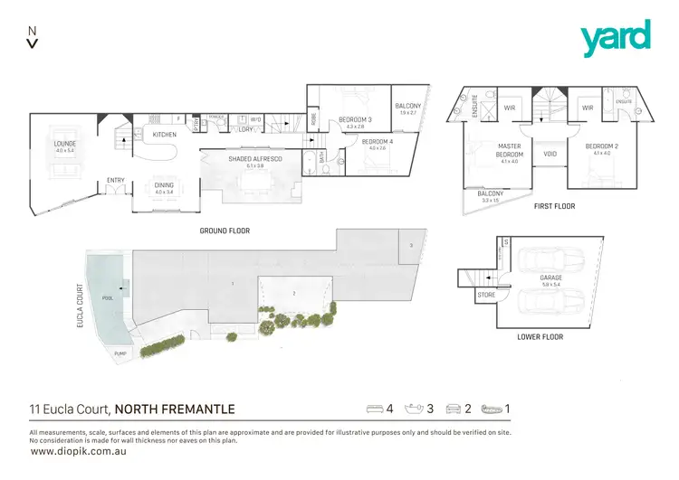 Floorplan of Homely house listing, 11 Eucla Court, North Fremantle WA 6159
