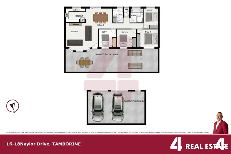 Floorplan of Homely house listing, 16-18 Naylor Drive, Tamborine QLD 4270