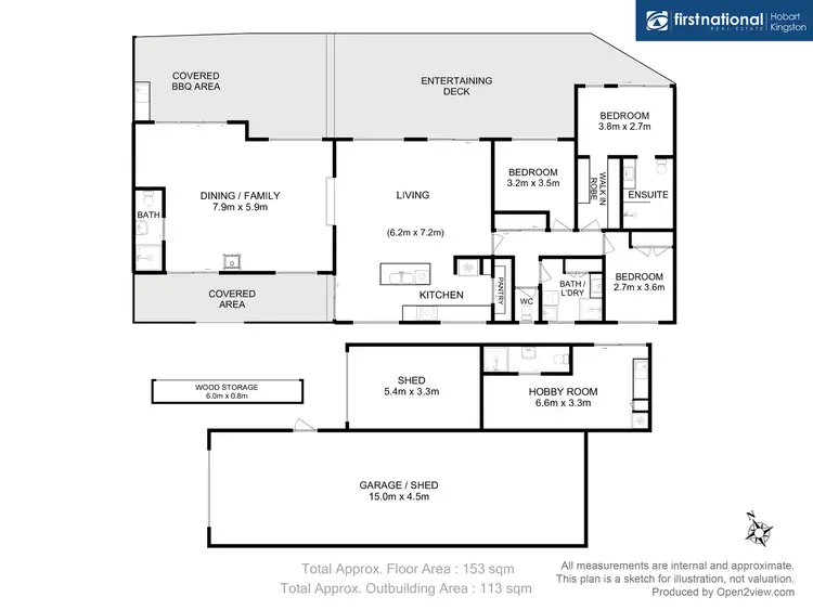 Floorplan of Homely house listing, 3 Seaview Road, Adventure Bay TAS 7150