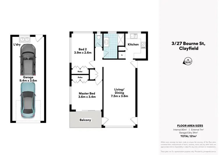 Floorplan of Homely apartment listing, 3/27 Bourne Street, Clayfield QLD 4011