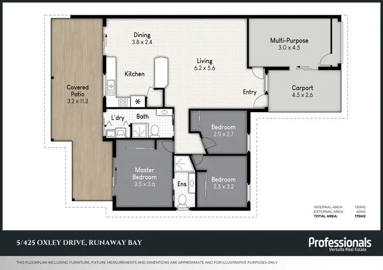 Floorplan of Homely villa listing, 5/425 Oxley Drive, Runaway Bay QLD 4216
