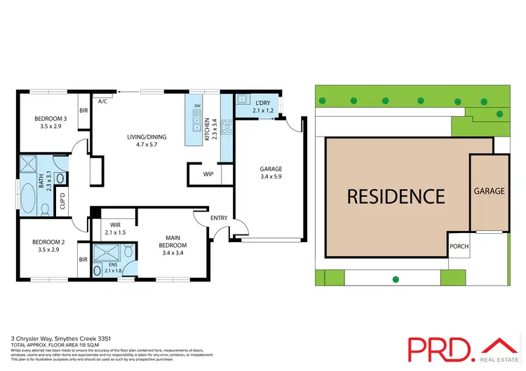 Floorplan of Homely house listing, 3 Chrysler Way, Smythes Creek VIC 3351