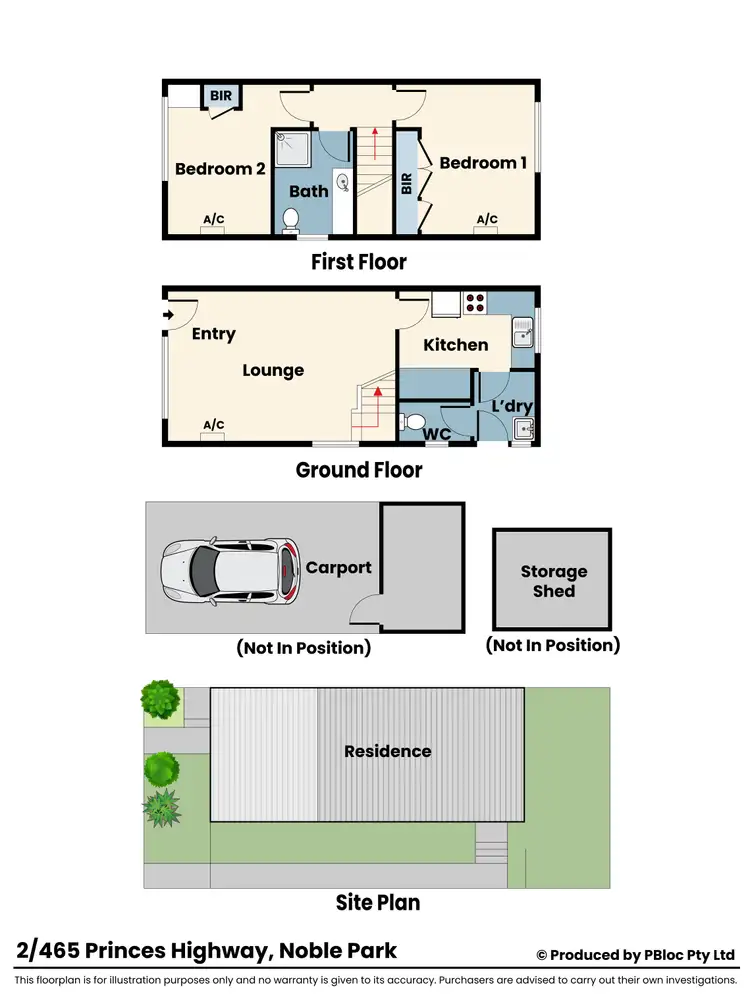 Floorplan of Homely unit listing, 2/465 Princes Highway, Noble Park VIC 3174