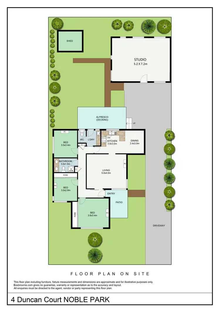 Floorplan of Homely house listing, 4 Duncan Court, Noble Park VIC 3174