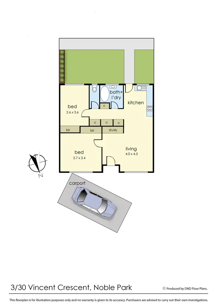 Floorplan of Homely unit listing, 3/30 Vincent Crescent, Noble Park VIC 3174