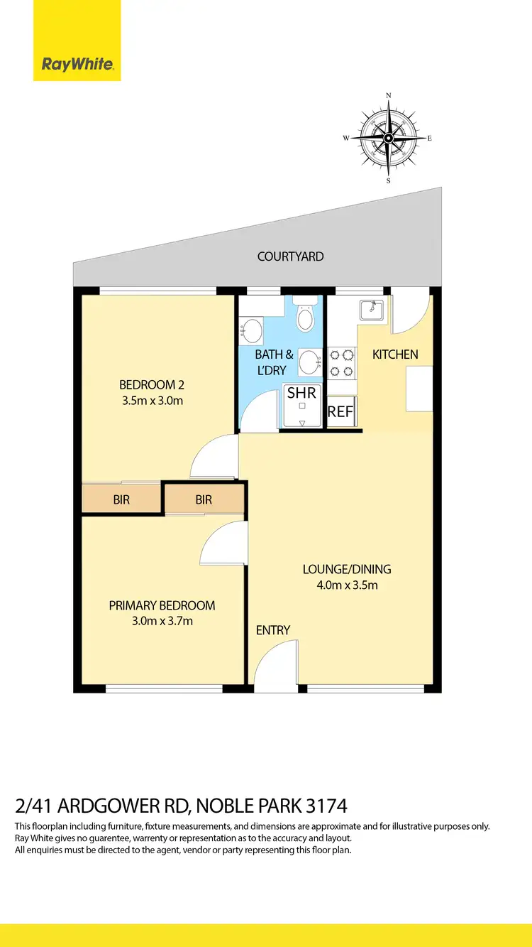 Floorplan of Homely unit listing, 2/41 Ardgower Road, Noble Park VIC 3174