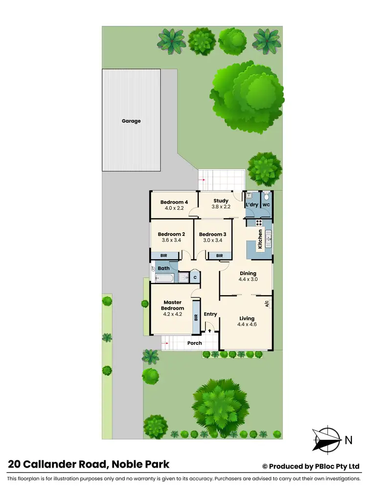 Floorplan of Homely house listing, 20 Callander Road, Noble Park VIC 3174