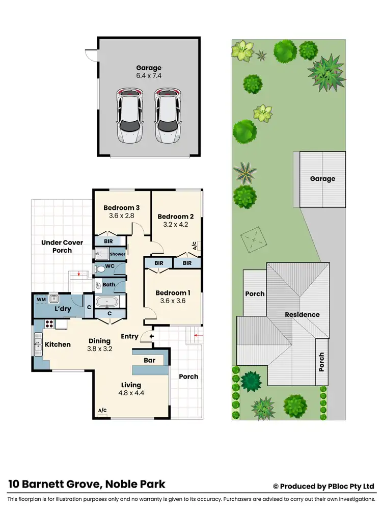 Floorplan of Homely house listing, 10 Barnett Grove, Noble Park VIC 3174