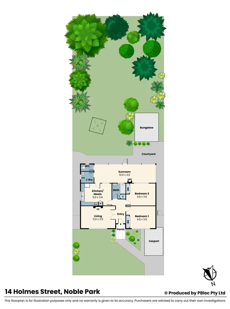 Floorplan of Homely house listing, 14 Holmes Street, Noble Park VIC 3174