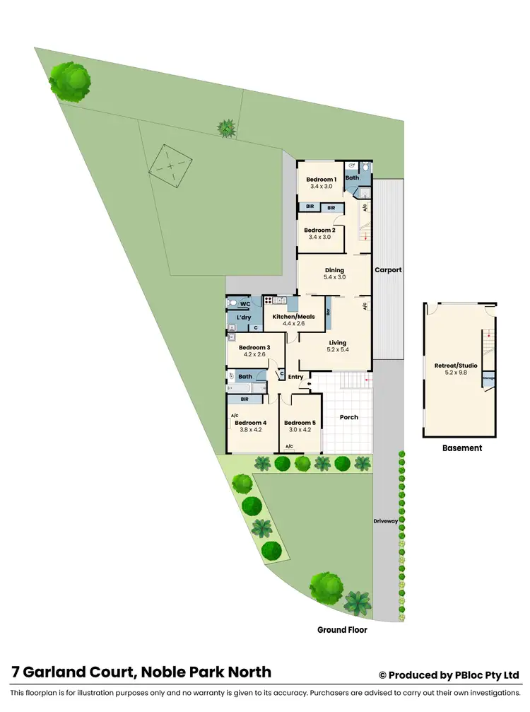 Floorplan of Homely house listing, 7 Garland Court, Noble Park North VIC 3174