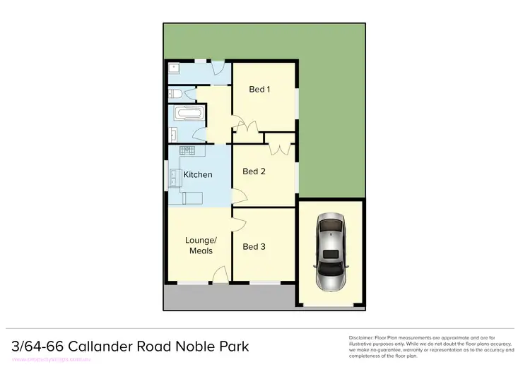 Floorplan of Homely unit listing, 3/64-66 Callander Road, Noble Park VIC 3174