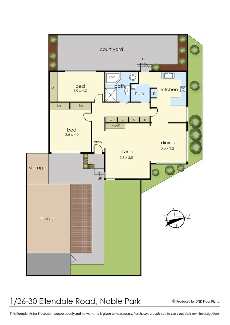 Floorplan of Homely unit listing, 1/26 Ellendale Road, Noble Park VIC 3174
