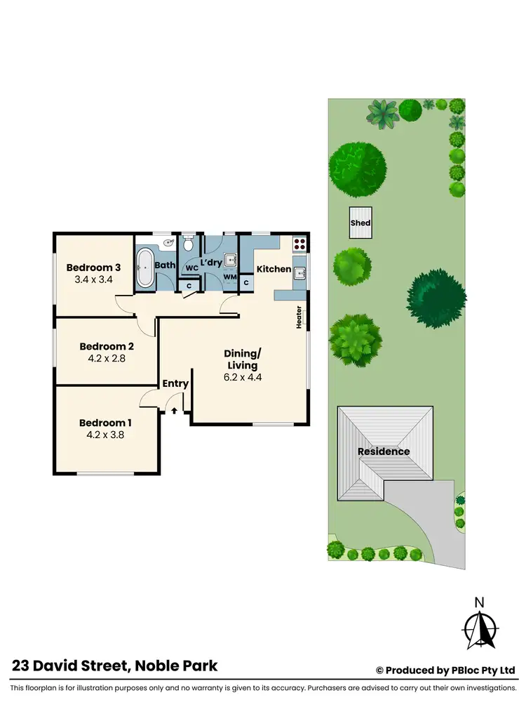 Floorplan of Homely house listing, 23 David Street, Noble Park VIC 3174