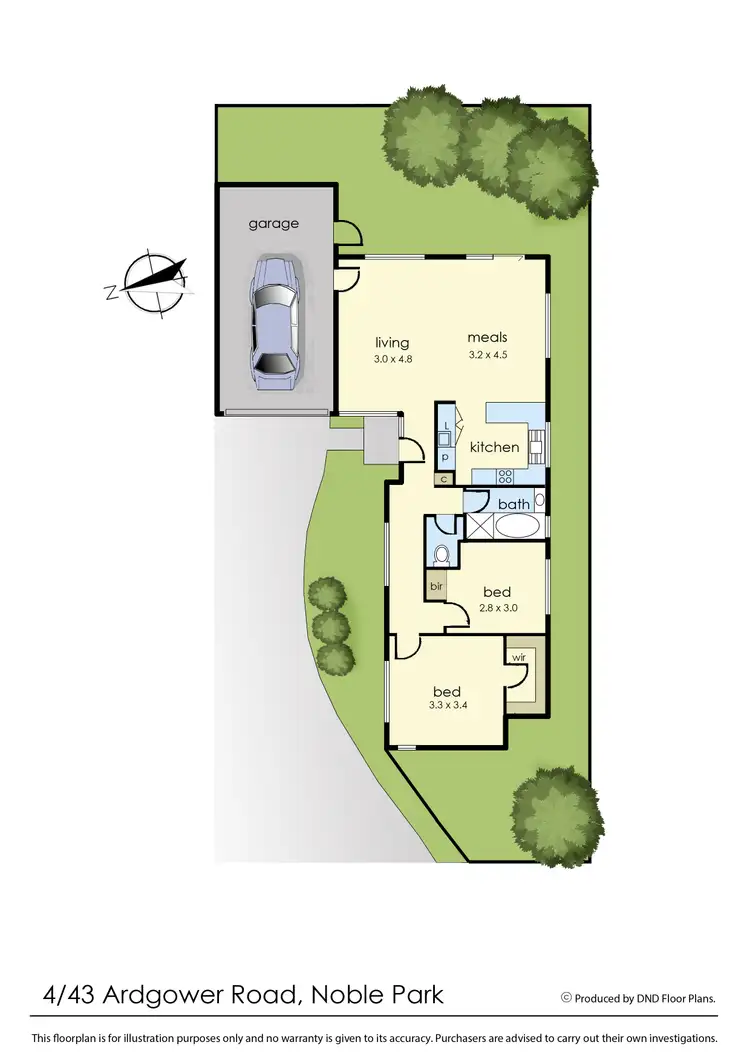 Floorplan of Homely unit listing, 4/43 Ardgower Road, Noble Park VIC 3174