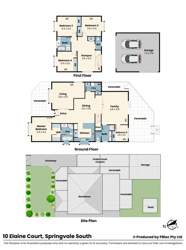 Floorplan of Homely house listing, 10 Elaine Court, Springvale VIC 3171