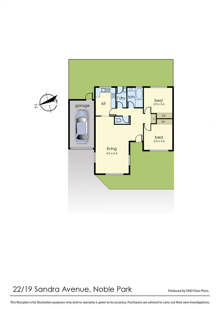 Floorplan of Homely unit listing, 22/19 Sandra Avenue, Noble Park VIC 3174