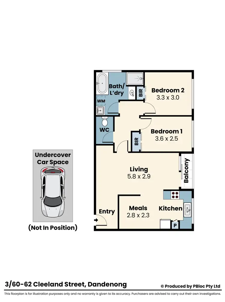 Floorplan of Homely apartment listing, 3/60-62 Cleeland Street, Dandenong VIC 3175