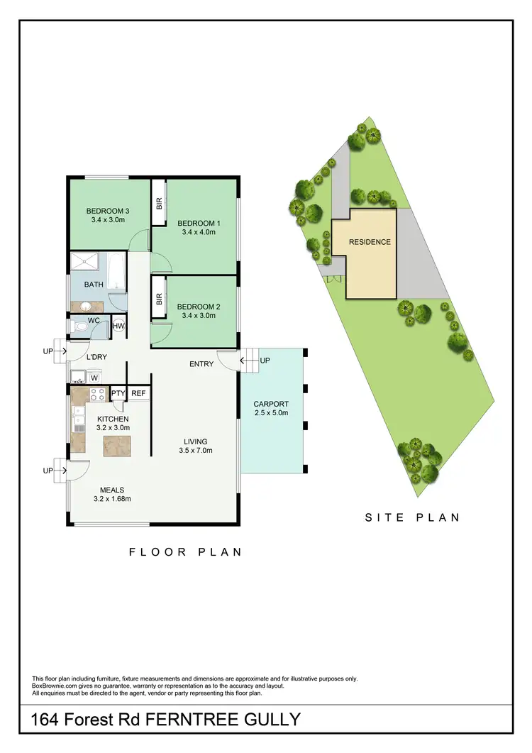 Floorplan of Homely house listing, 164 Forest Road, Ferntree Gully VIC 3156