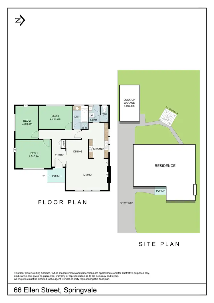 Floorplan of Homely house listing, 66 Ellen Street, Springvale VIC 3171