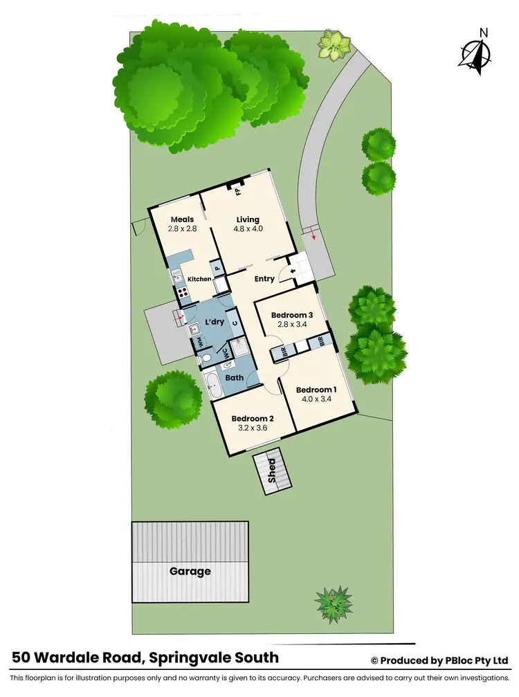 Floorplan of Homely house listing, 50 Wardale Road, Springvale South VIC 3172