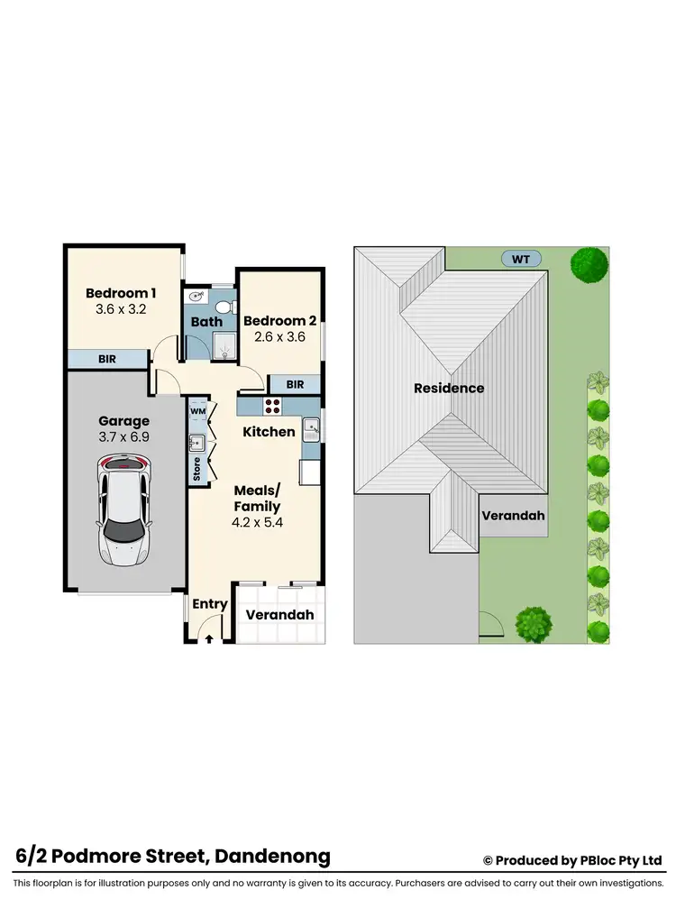 Floorplan of Homely unit listing, 6/2 Podmore Street, Dandenong VIC 3175