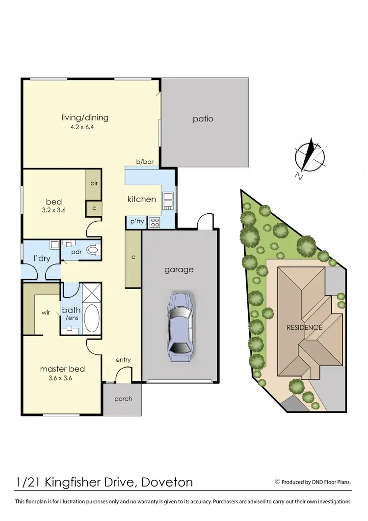 Floorplan of Homely unit listing, 1/21 Kingfisher Drive, Doveton VIC 3177