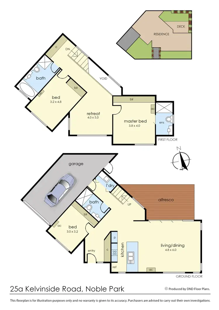 Floorplan of Homely townhouse listing, 25A Kelvinside Road, Noble Park VIC 3174