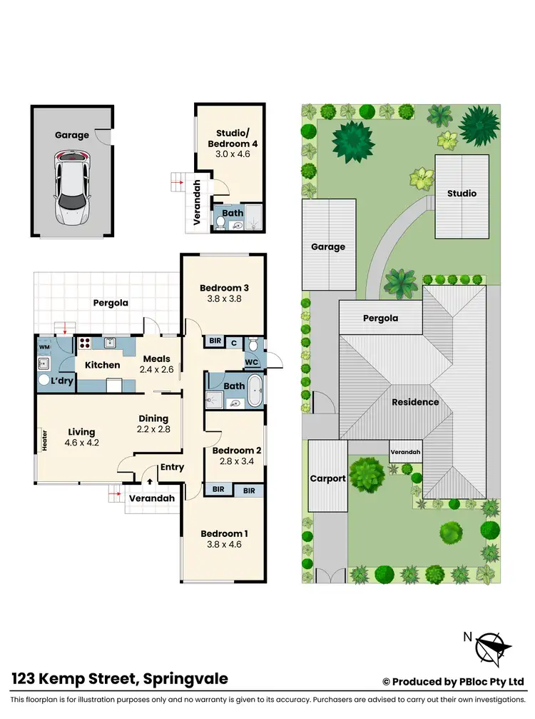 Floorplan of Homely house listing, 123 Kemp Street, Springvale VIC 3171
