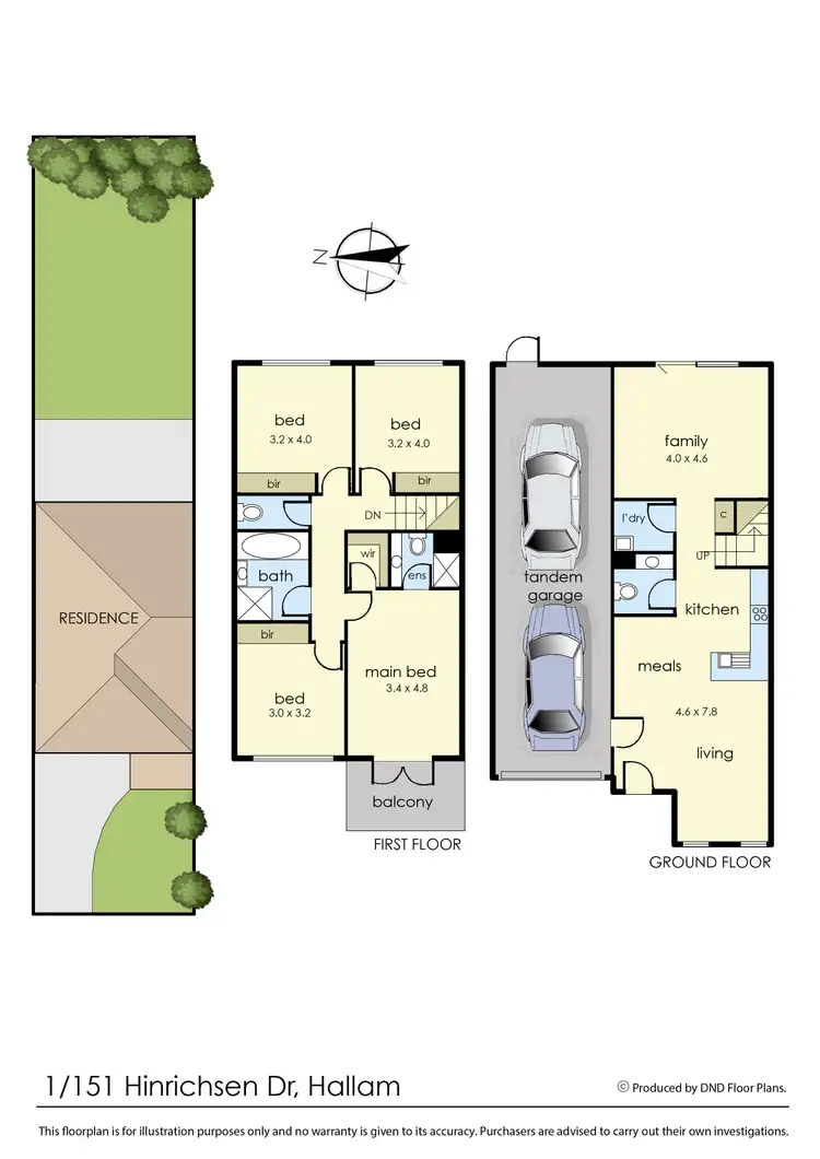 Floorplan of Homely townhouse listing, 1/151 Hinrichsen Drive, Hallam VIC 3803